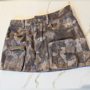 Edikted Camouflage Mini Skirt